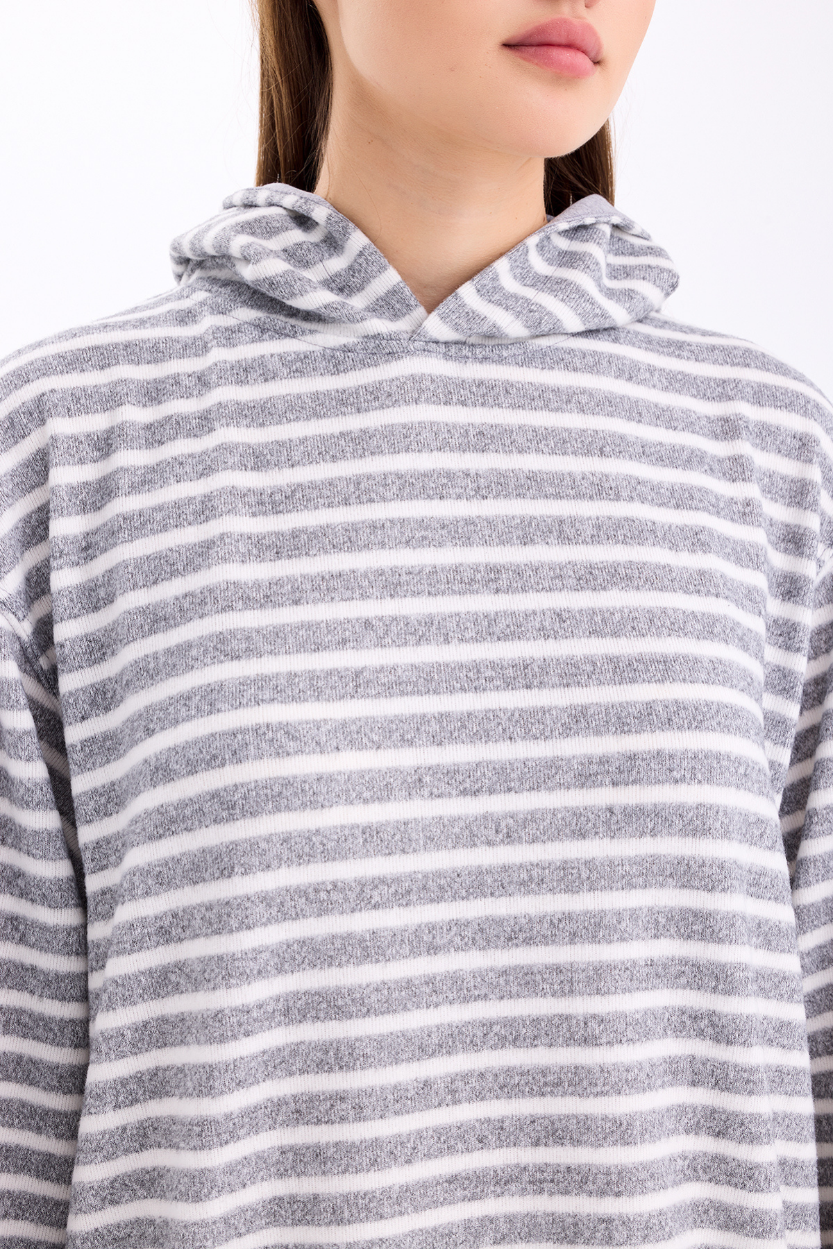 Pastelastore%20Çizgili%20Triko%20Oversize%20Sweatshirt