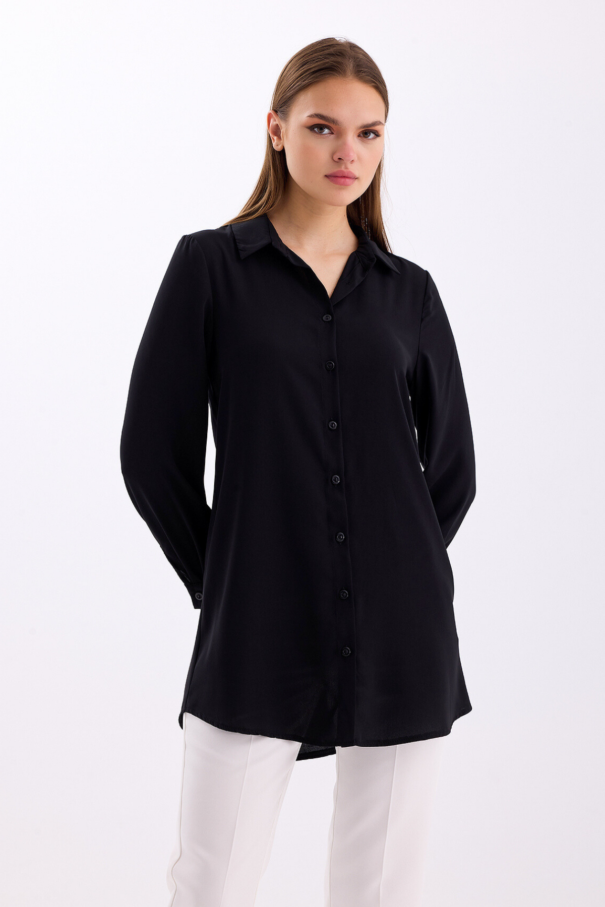 Uzun Kollu Regular Fit Basic Gömlek 2020