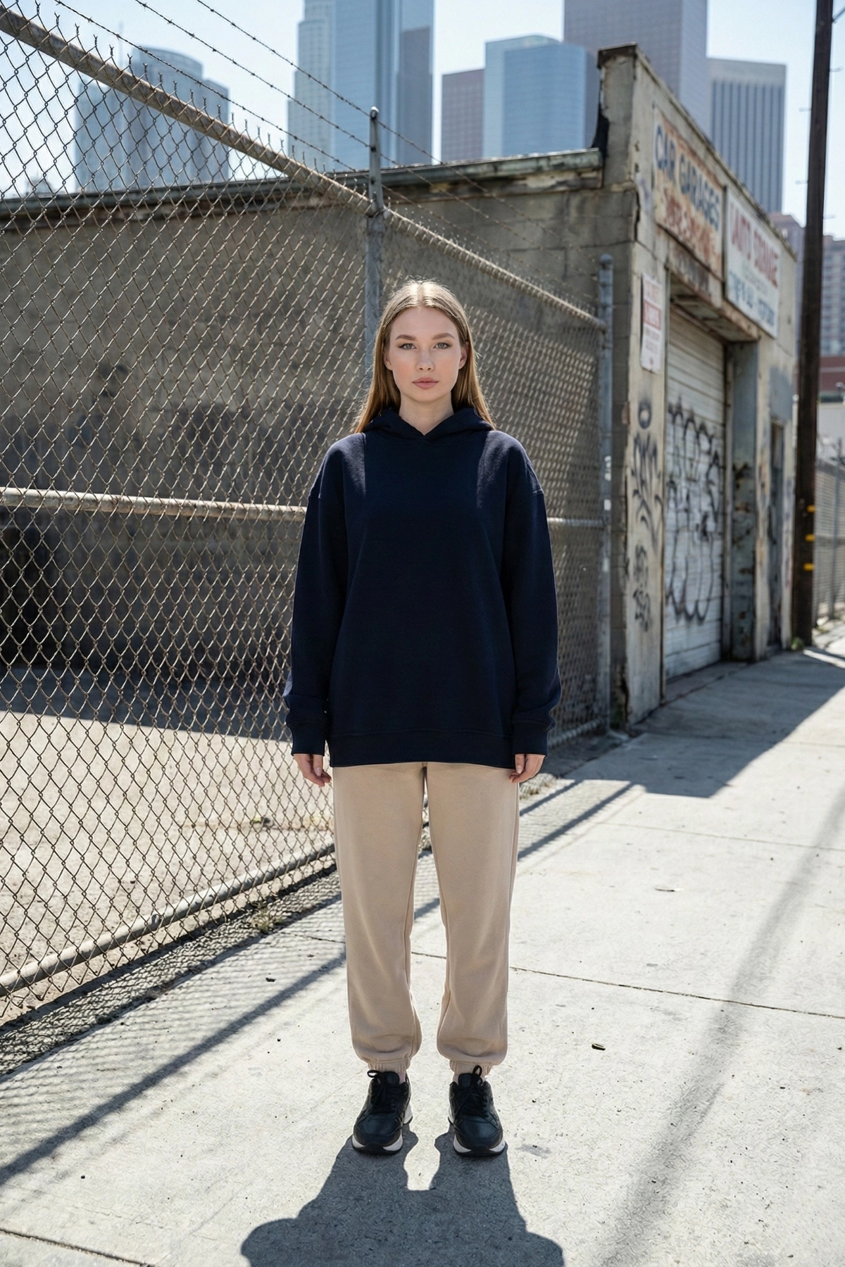 Pastelastore Pamuklu Kapüşonlu 3 İplik Şardonlu Kalın Oversize Sweatshirt