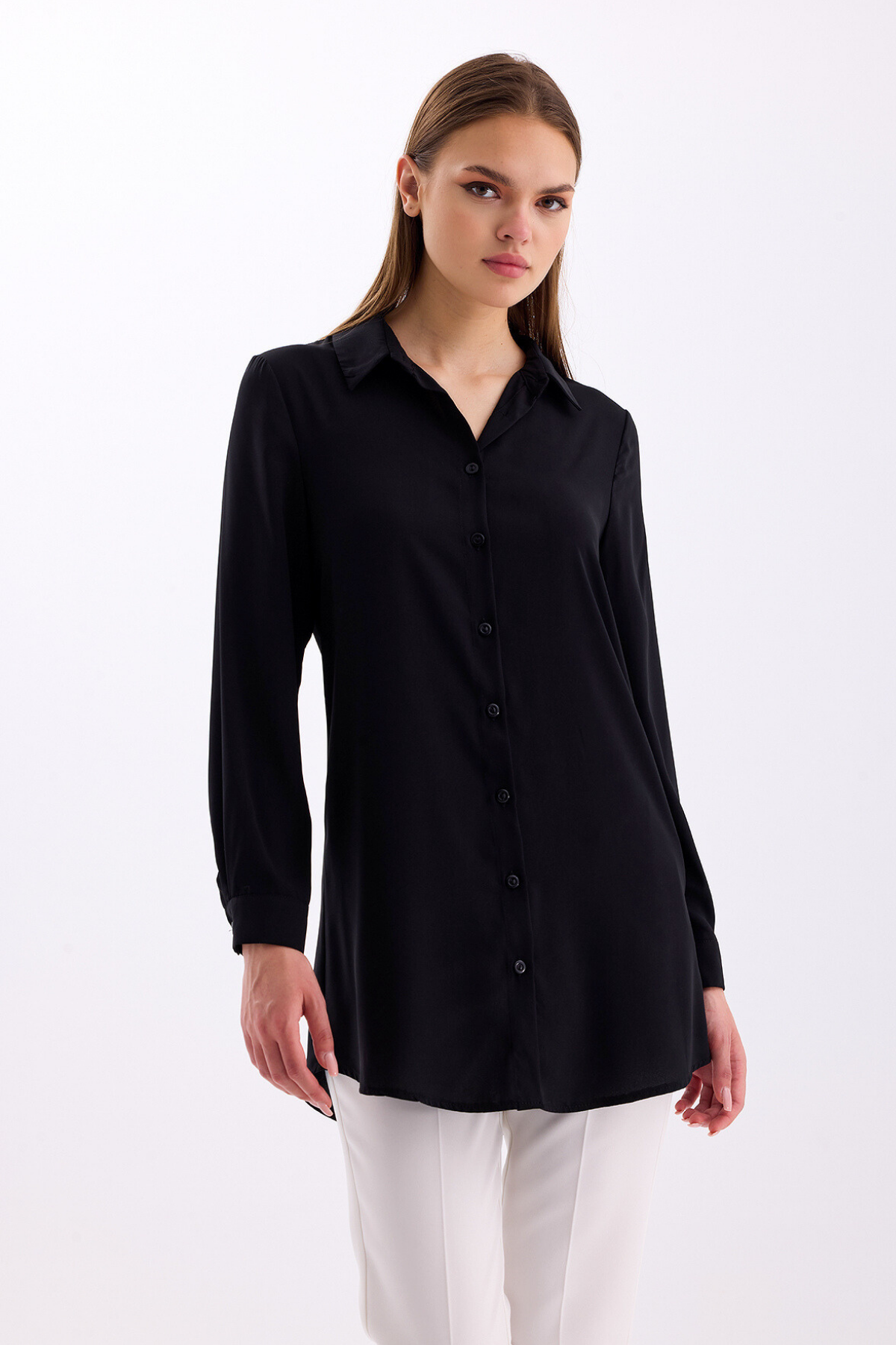 Uzun Kollu Regular Fit Basic Gömlek 2020