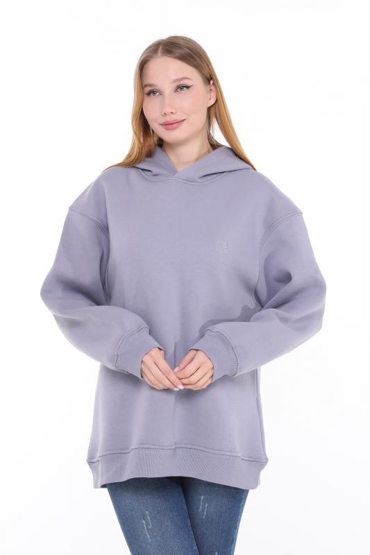 Pastelastore%20Pamuklu%20Kapüşonlu%203%20İplik%20Şardonlu%20Kalın%20Oversize%20Sweatshirt