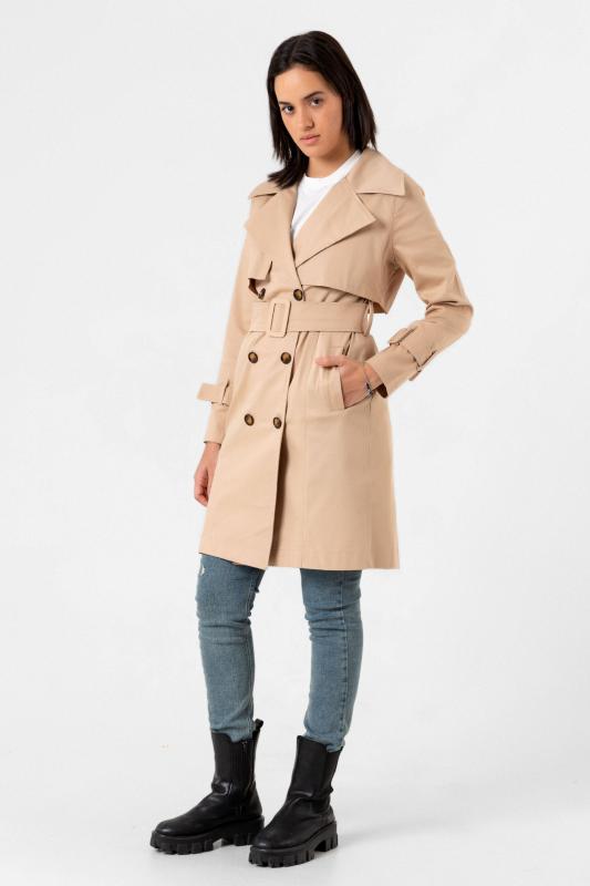 Pastelastore%20Esnek%20Pamuk%20Gabardin%20Midi%20(95cm)%20Astarsız%20Kadın%20Trençkot%201118