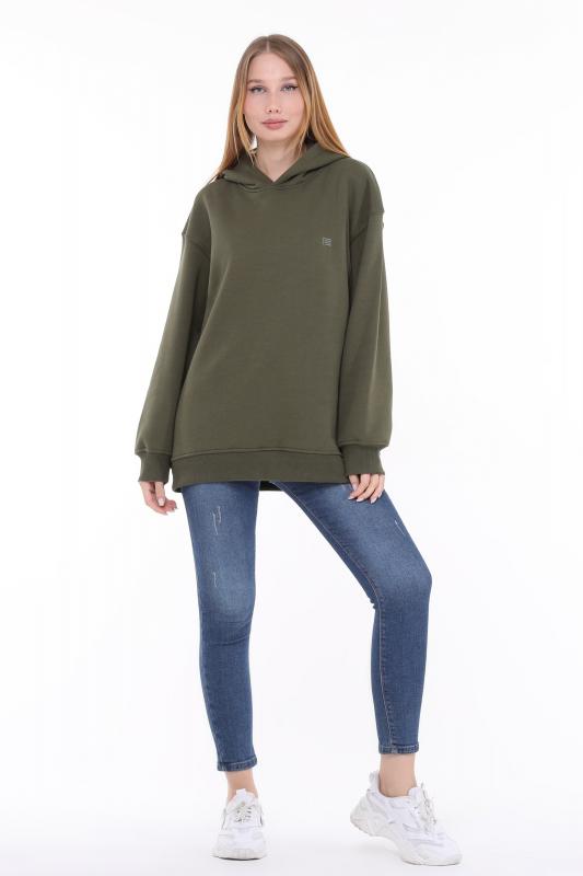 Pastelastore%20Pamuklu%20Kapüşonlu%203%20İplik%20Şardonlu%20Kalın%20Oversize%20Sweatshirt