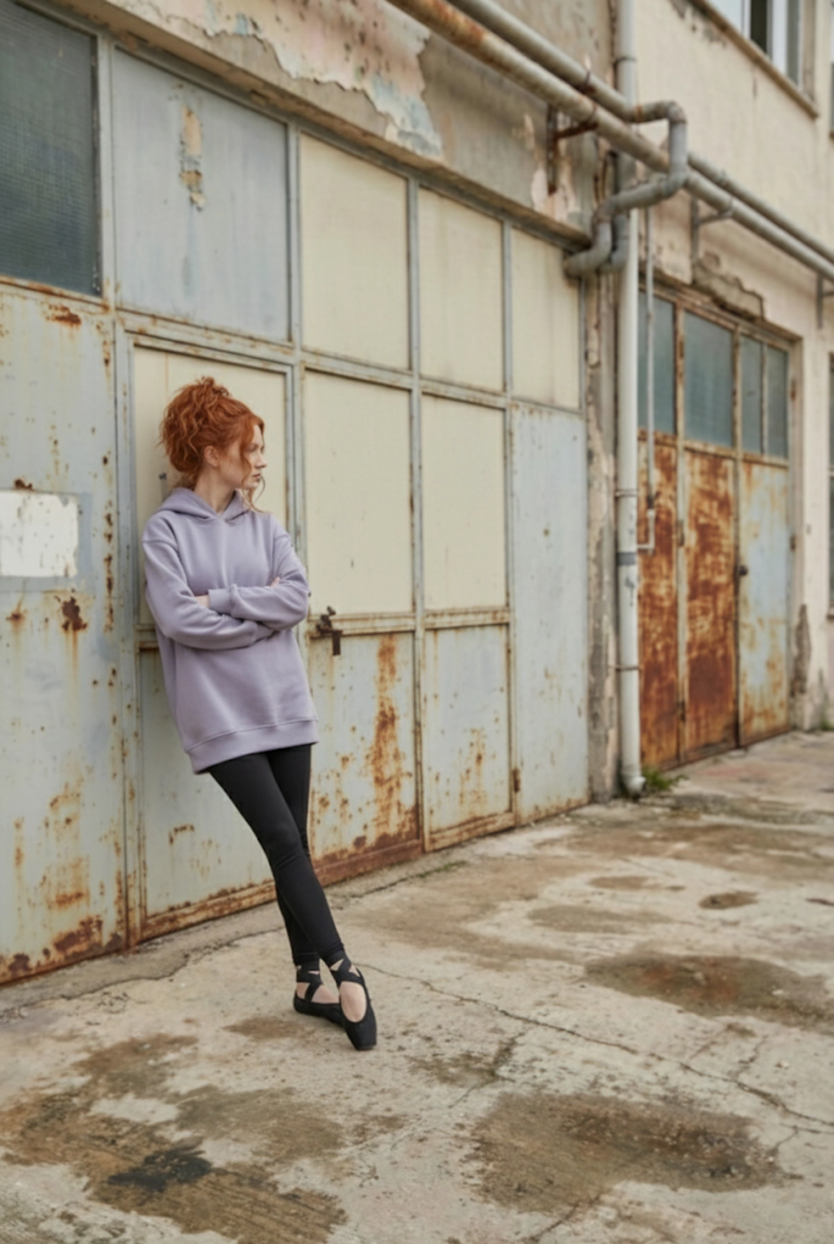 Pastelastore Pamuklu Kapüşonlu 3 İplik Şardonlu Kalın Oversize Sweatshirt