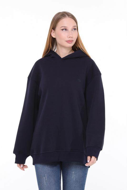 Pastelastore%20Pamuklu%20Kapüşonlu%203%20İplik%20Şardonlu%20Kalın%20Oversize%20Sweatshirt