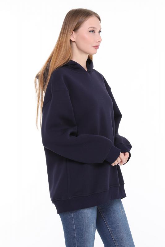 Pastelastore%20Pamuklu%20Kapüşonlu%203%20İplik%20Şardonlu%20Kalın%20Oversize%20Sweatshirt