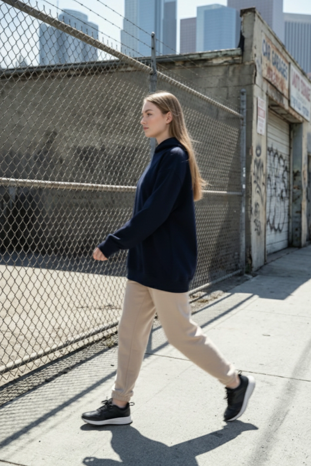 Pastelastore Pamuklu Kapüşonlu 3 İplik Şardonlu Kalın Oversize Sweatshirt