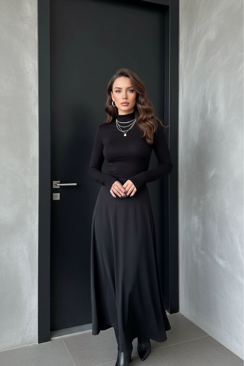 Parmak Geçmeli Kadın Body – Esnek Kumaş