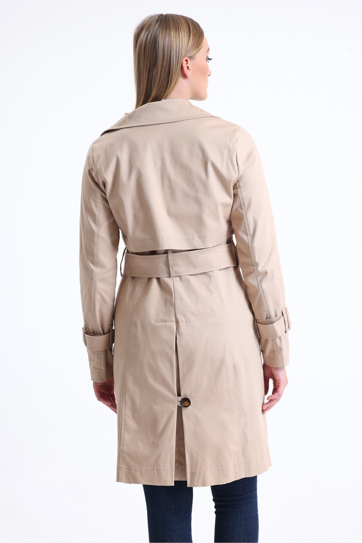 Pastelastore%20Esnek%20Pamuk%20Gabardin%20Midi%20(95cm)%20Astarsız%20Kadın%20Trençkot%201118