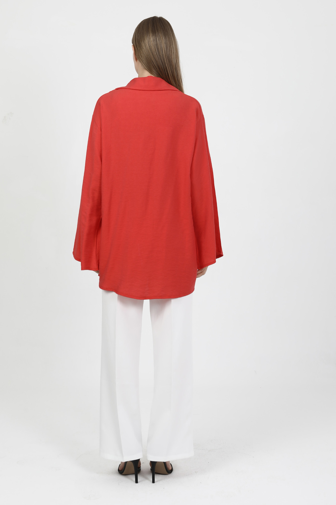 Doğal Viskon Kumaş Cepli Bağcıklı Kadın Kimono 1167 – Hafif, Dökümlü, Akışkan, Yazlık Model