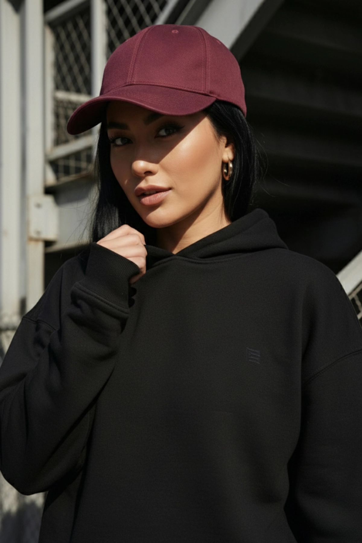 Pastelastore Pamuklu Kapüşonlu 2 İplik Baharlık Oversize Sweatshirt