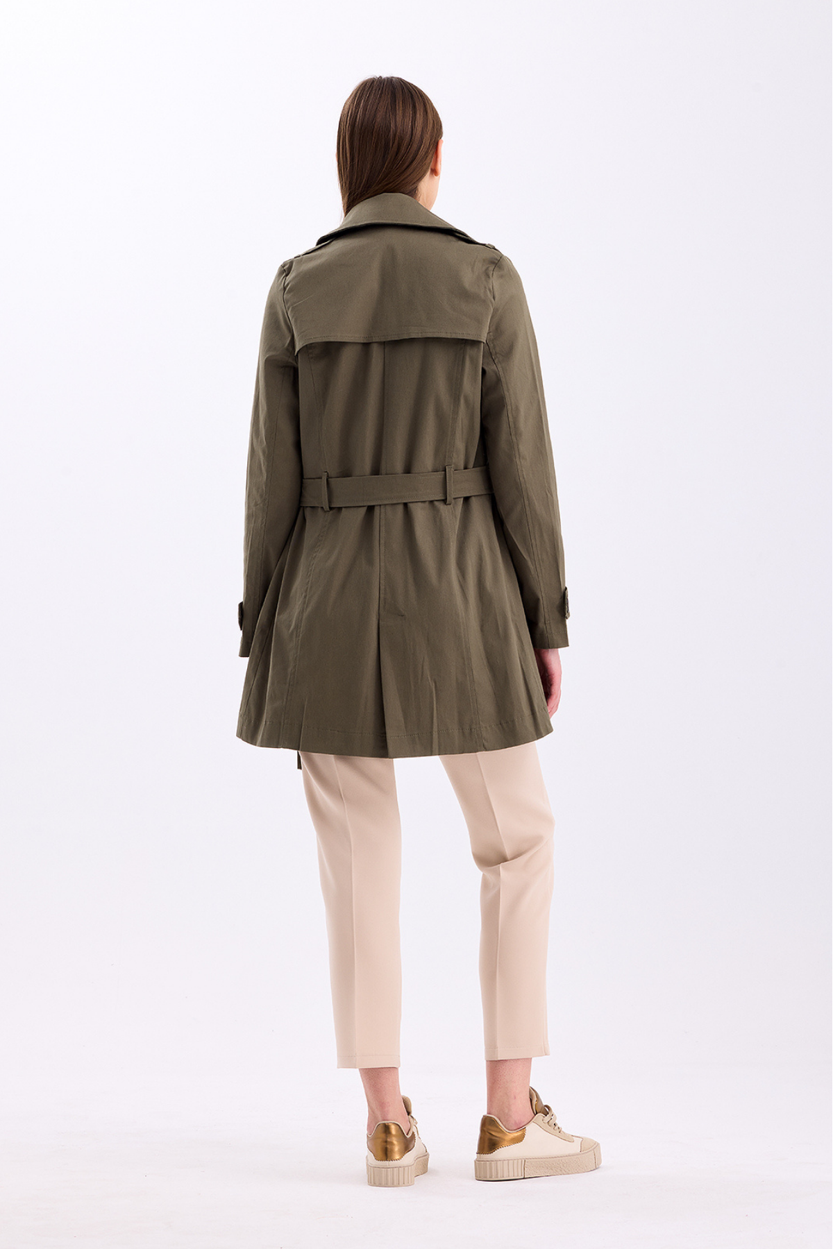 Pastelastore%20Esnek%20Pamuk%20Gabardin%20Kısa%20(80cm)%20Omuz%20Apoletli%20Kemerli%20Kadın%20Trençkot%201120