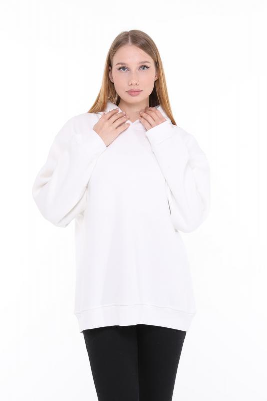 Pastelastore%20Pamuklu%20Kapüşonlu%203%20İplik%20Şardonlu%20Kalın%20Oversize%20Sweatshirt