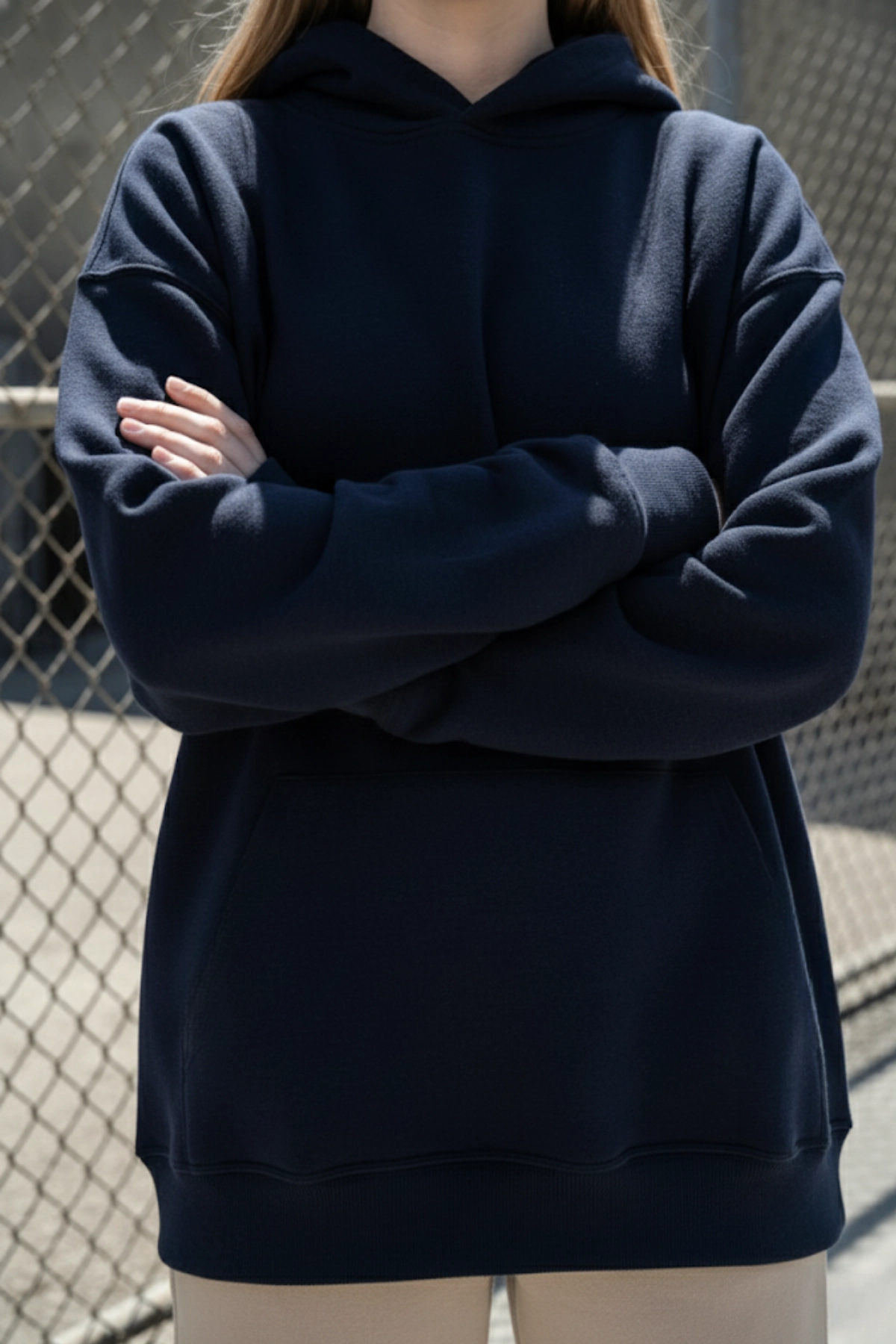 Pastelastore Pamuklu Kapüşonlu 3 İplik Şardonlu Kalın Oversize Sweatshirt