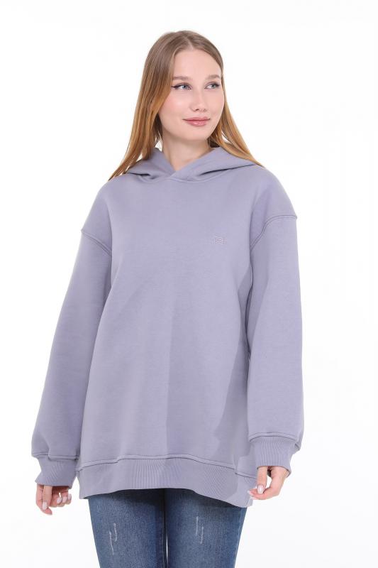 Pastelastore%20Pamuklu%20Kapüşonlu%203%20İplik%20Şardonlu%20Kalın%20Oversize%20Sweatshirt