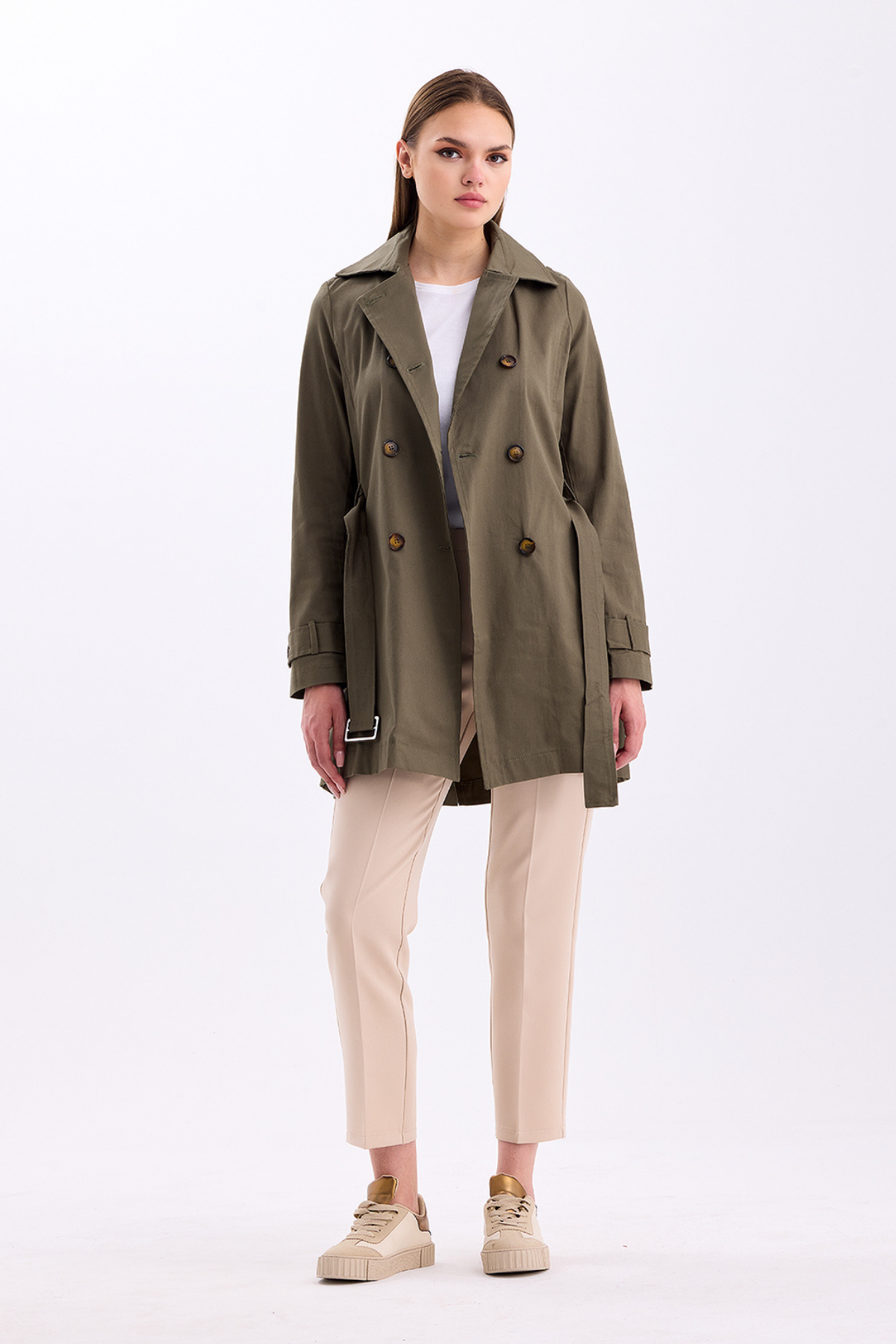 Pastelastore%20Esnek%20Pamuk%20Gabardin%20Kısa%20(80cm)%20Omuz%20Apoletli%20Kemerli%20Kadın%20Trençkot%201120