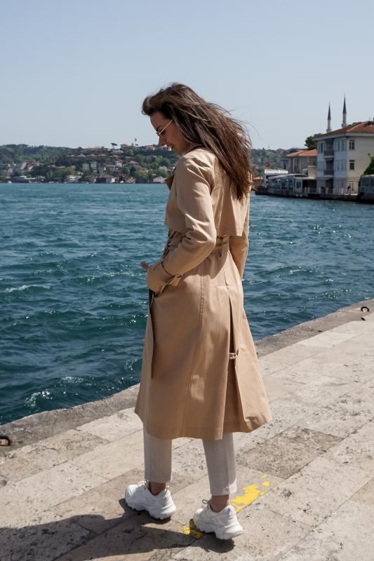 Pastelastore%20Esnek%20Pamuk%20Gabardin%20Uzun%20(110cm)%20Astarsız%20Kadın%20Trençkot%201117