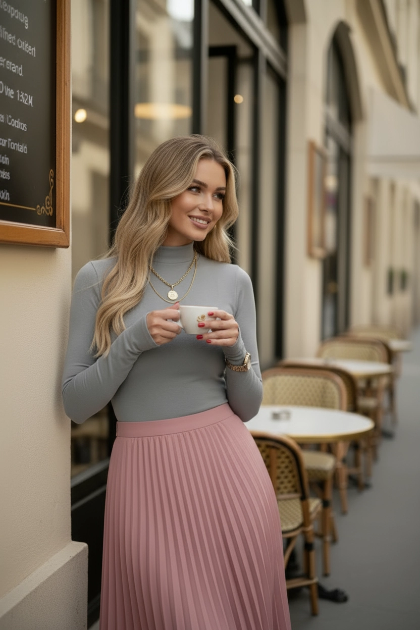 Parmak Geçmeli Kadın Body – Esnek Kumaş