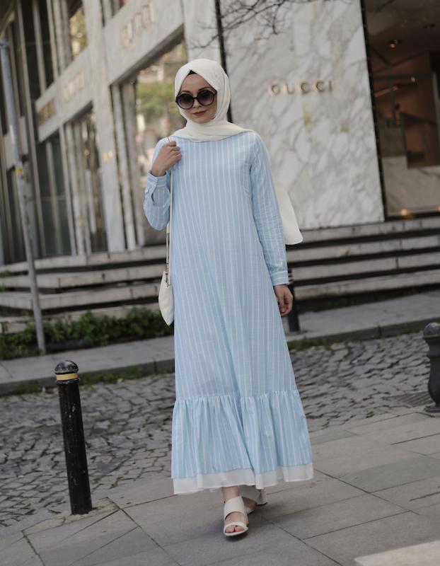 Pastelastore Neva Kadın Elbise Maxi Boy 1020-1