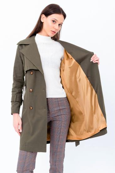 Pastelastore %100 Pamuk Gabardin Midi (95cm) Astarlı Kemerli Kadın Trençkot 1113
