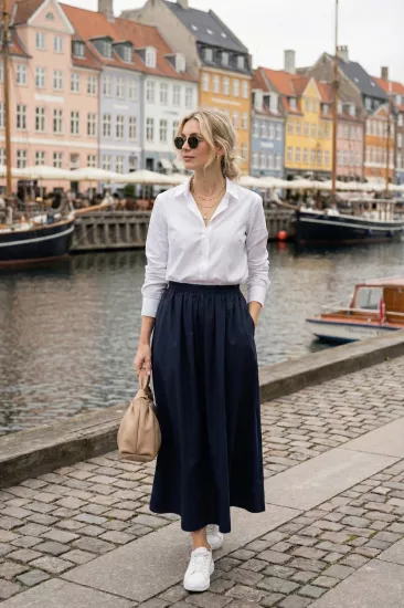 Volanlı Uzun (94cm) Etek 1170