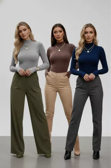 3’lü Parmak Geçmeli Kadın Body Seti