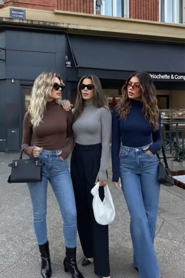 3’lü Parmak Geçmeli Kadın Body Seti