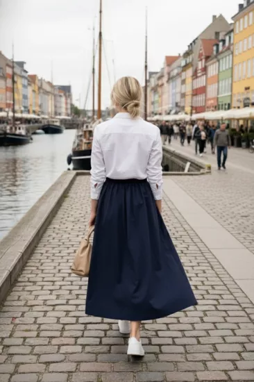 Volanlı Uzun (94cm) Etek 1170