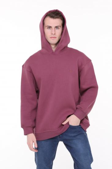 Pastelastore Pamuklu Kapüşonlu 3 İplik Şardonlu Kalın Sweatshirt