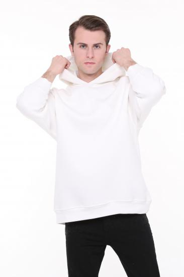 Pastelastore Pamuklu Kapüşonlu 3 İplik Şardonlu Kalın Sweatshirt