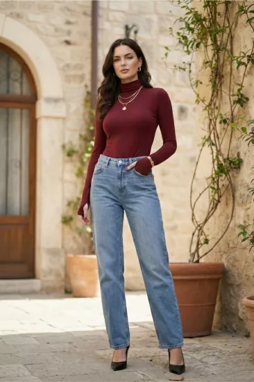 Parmak Geçmeli Kadın Body