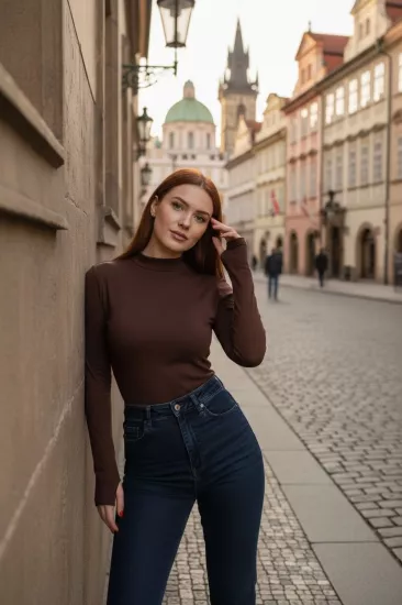 Parmak Geçmeli Kadın Body