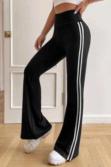 Yüksek Bel Yan Şeritli İspanyol Paça Kadın Tayt