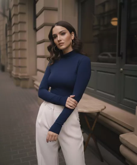 Parmak Geçmeli Kadın Body
