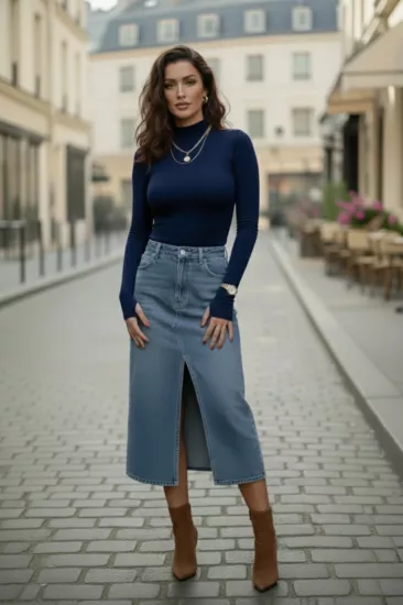 Parmak Geçmeli Kadın Body