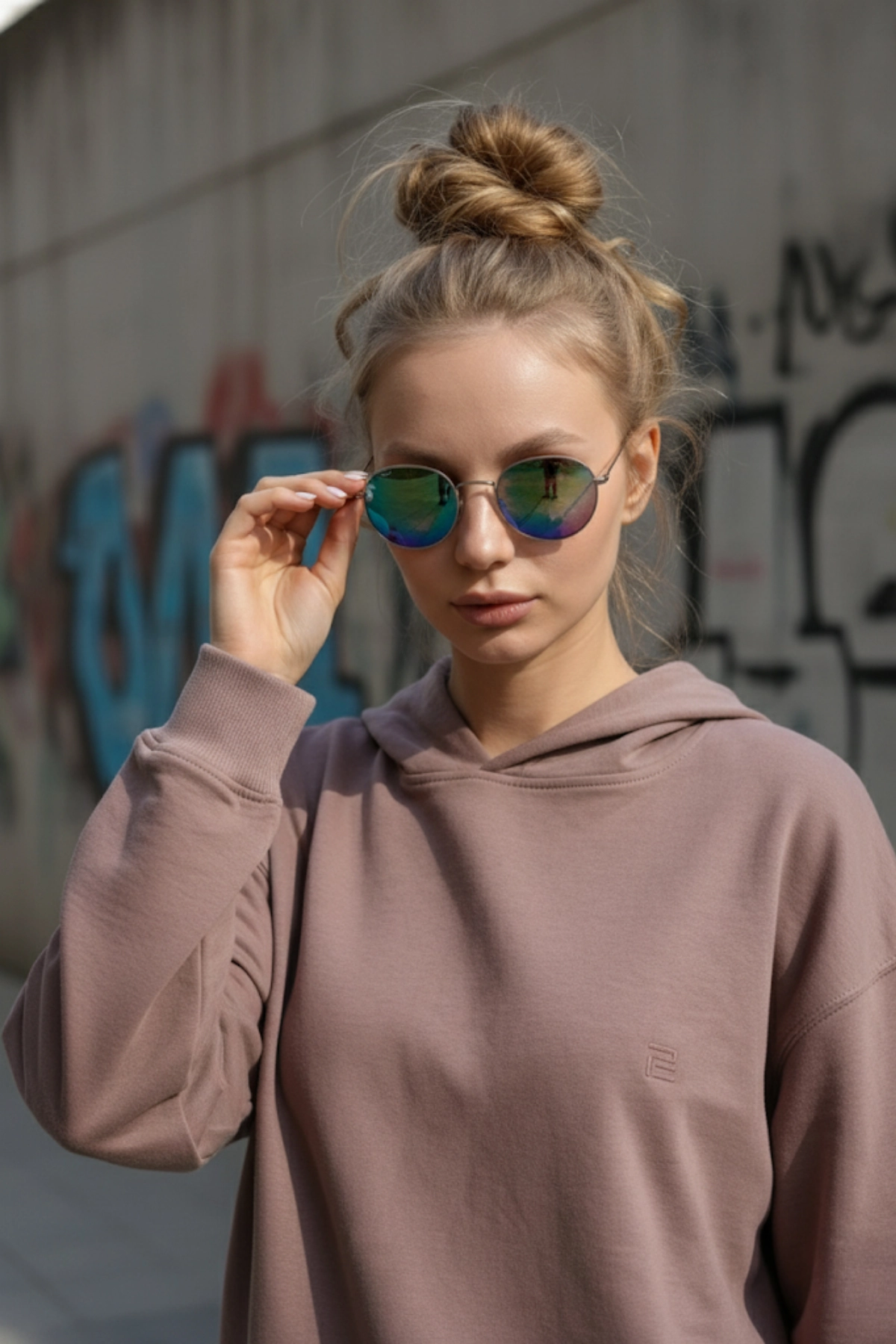Pastelastore Pamuklu Kapüşonlu 2 İplik Baharlık Oversize Sweatshirt